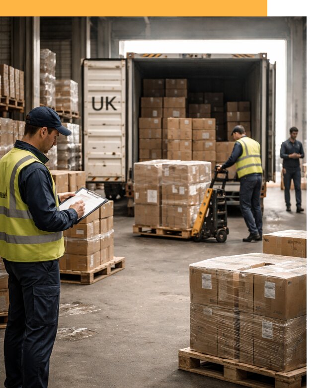 Доставка грузов из Великобритании с таможенным оформлением от 12673