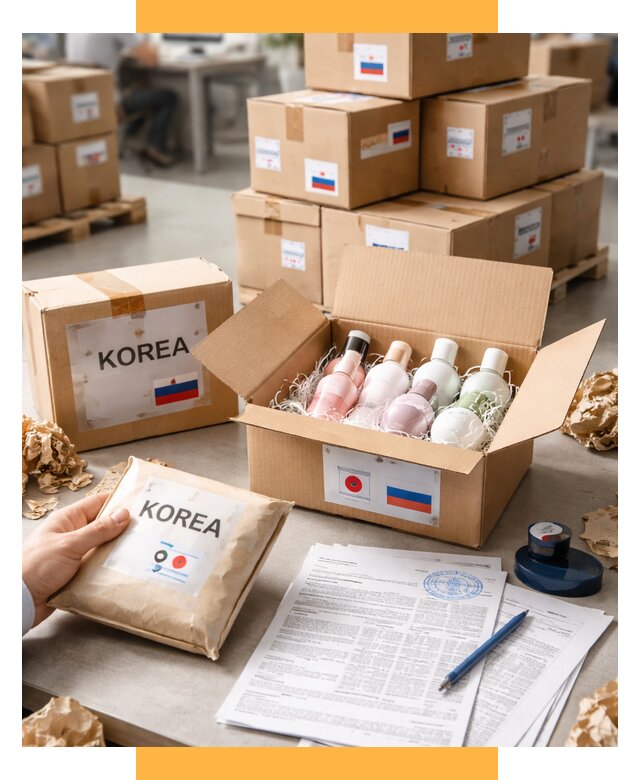 Доставка косметики из Кореи от 8617 р. под ключ | СетСервис-Прр
