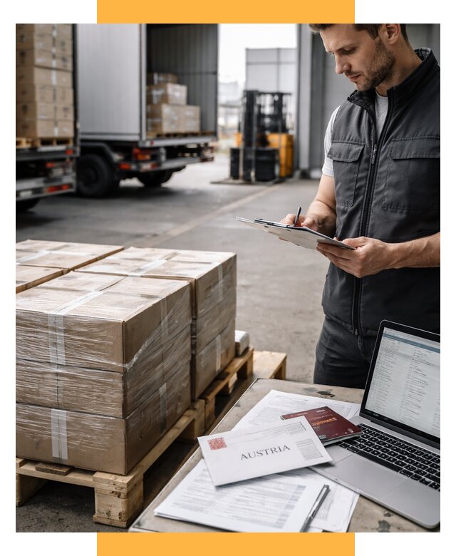 Доставка в Австрию от 65897 р. Логистика и экспорт СетСервис-Прр