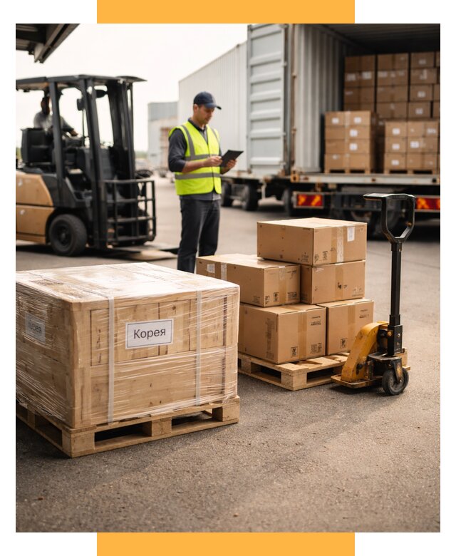 Доставка грузов в Корею из России от 35483 р. | СетСервис-Прр
