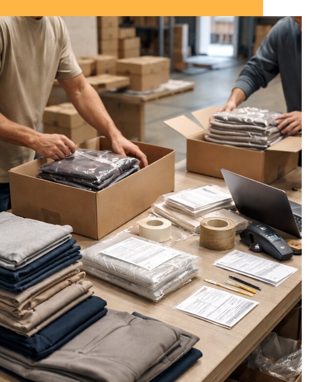 Перевозка одежды по миру от 7604 руб. с таможенным оформлением