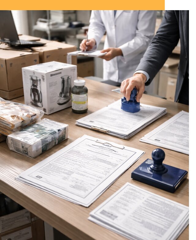 Сертификация импортных товаров от 12166 с таможенным сопровождением